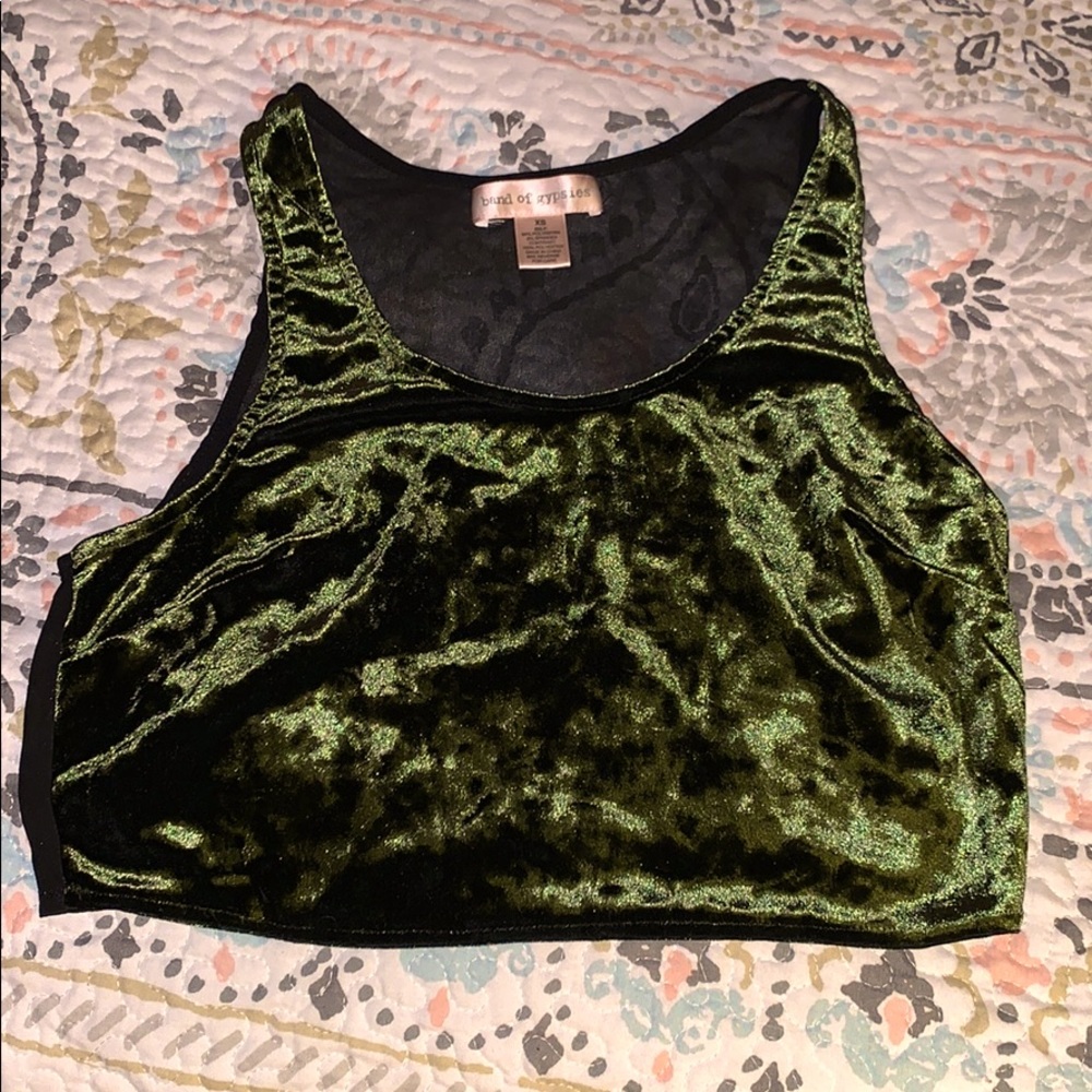 Band of Gypsies- Velvet crop top